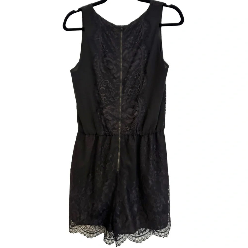 Sam Edelman Black Lace Romper Size 4 - Picture 4 of 4